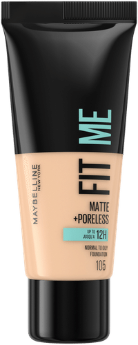 Maybelline New York Fit Me哑光控油粉底液 105 自然象牙白 30ml