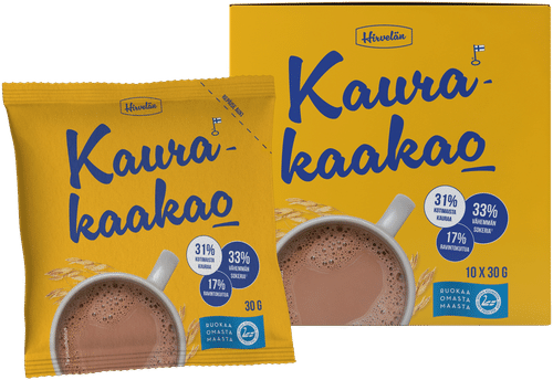 Hirvelän Kaurakaakao 30g x 10｜Hirvelän 燕麦可可 30g x 10