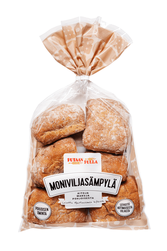 PutaanPulla Moniviljasämpylä 6 kpl/310g täysjyväsämpylä｜Putaan Pulla 多谷物全麦小面包