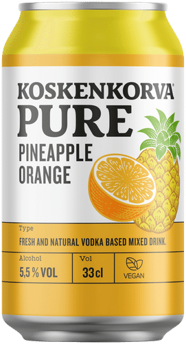KOSKENKORVA PURE 菠萝-橙 5.5% 33cl 罐装