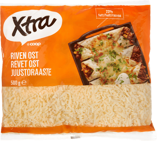 Xtra 500g juustoraaste 23% rasvaa