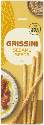 Coop seesaminsiemengrissini-leipätikut 125 g｜Coop 芝麻籽面包棒 125 g