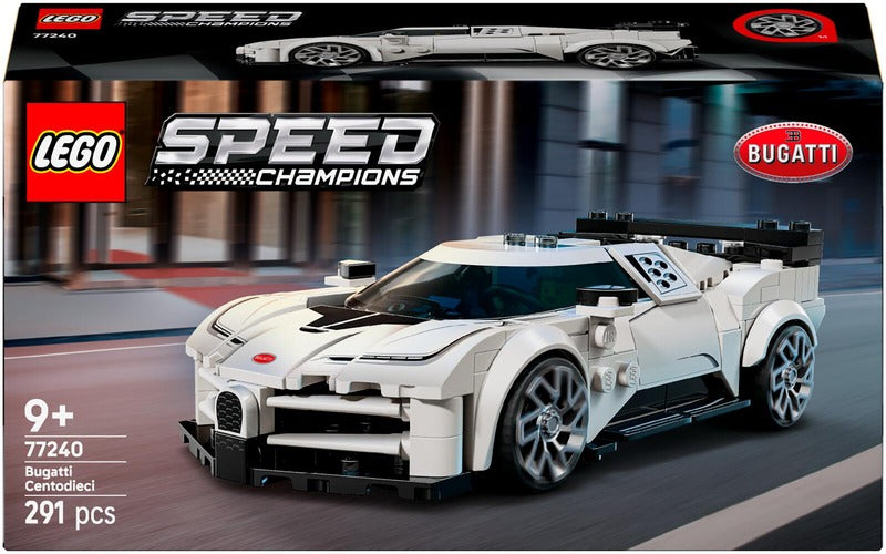 LEGO 极速冠军77240布加迪Centodieci超级跑车｜LEGO Speed Champions 77240 Bugatti Centodieci hyperurheiluauto