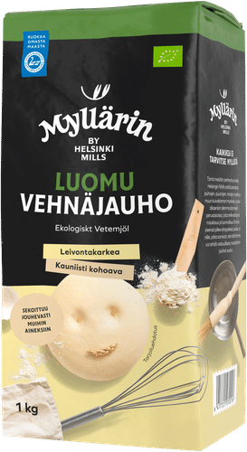 Myllärin Luomu Leivontakarkea Vehnäjauho 1 kg｜Myllärin 有机烘焙粗粒小麦粉 1 kg