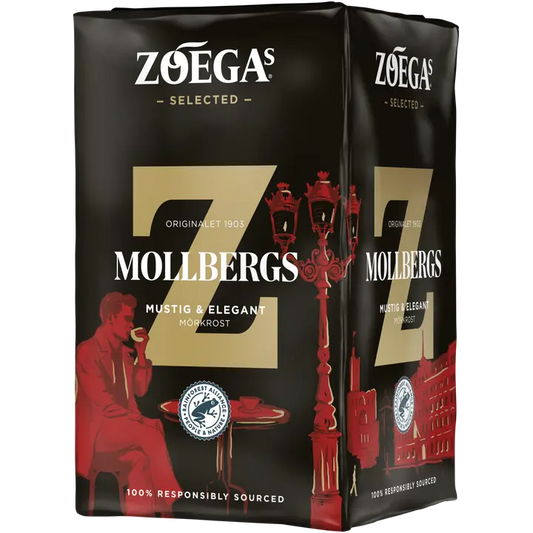 Zoégas 450g Mollbergs tummapaahtoinen suodatinkahvi｜Zoegas Zoégas 450 克 Mollbergs 深度烘焙滴滤咖啡