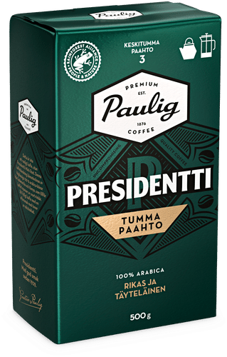 Presidentti Paulig President 深烘焙咖啡盘研磨 500g