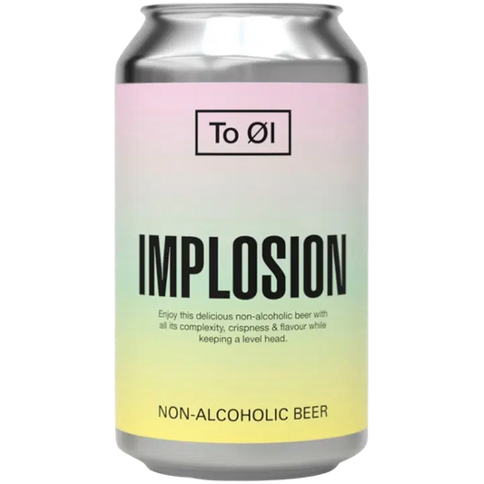 To Öl Implosion non-alcoholic beer 0,3% 0,33l alkoholiton oluttölkki｜To Øl To Öl Implosion 0度饮品 0.3% 0.33l 0度饮品罐