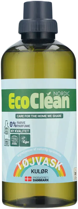 Eco Clean 洗衣液 无香型 1升 彩色白色通用