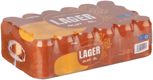 Coop 24罐装Coop拉格饮品 4.2% 罐装 0,33 L