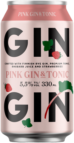 Kyrö Pink Gin & Tonic 5,5 til-% long drink 0,33 l tölkki