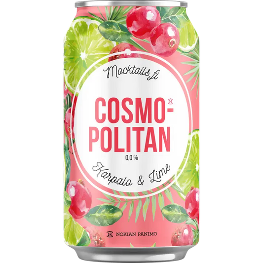 Mocktail Cosmopolitan 0,0% 0,33l｜Nokian Panimo 0度鸡尾饮品大都会 0.0% 0,33l