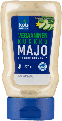 Kotimaista 纯素黄瓜蛋黄酱 270 g｜Kotimaista vegaaninen kurkkumajo 270 g