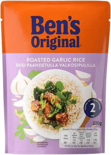Ben's Original Valmisriisi paahdetulla valkosipulilla 220g