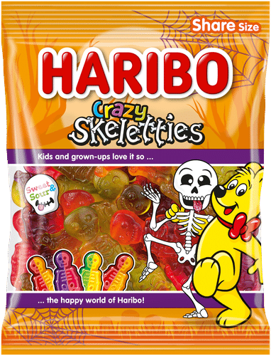 Haribo Crazy Skeletties 160 g 糖果袋