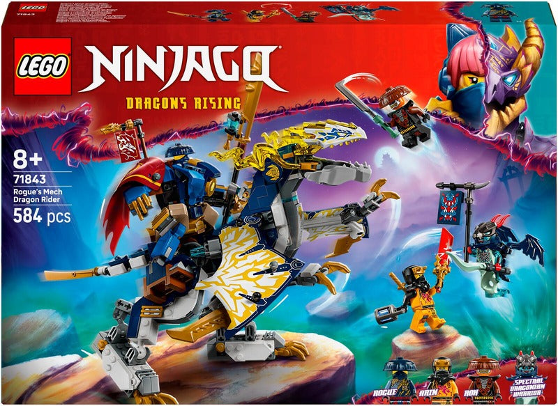 LEGO 罗格机器人飞龙坐骑｜LEGO® Ninjago 71843 Roguen robottilohikäärmeratsu
