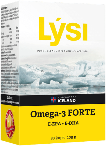 Lysi Omega-3 Forte 鱼油胶囊 80粒 109克 膳食补充剂｜Lysi Omega-3 Forte kalaöljykapseli 80 kaps 109g ravintolisä
