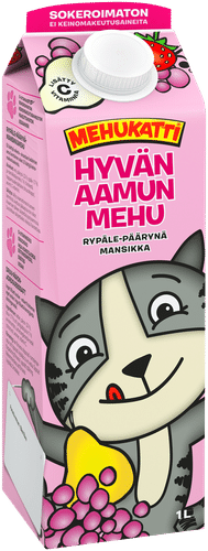 Mehukatti Hyvän aamun mehu rypäle-päärynä-mansikka 1 L｜Mehukatti 早安果汁葡萄-梨-草莓 1 L