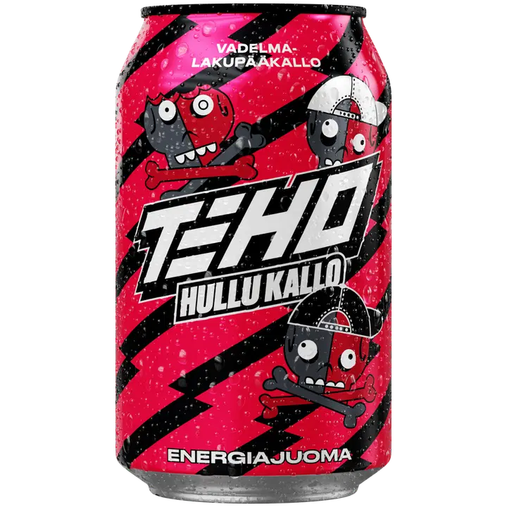 TEHO Hullu Kallo energiajuoma 0,33 l tlk｜Teho Hullu Kallo 能量饮料 0.33 升 tlk