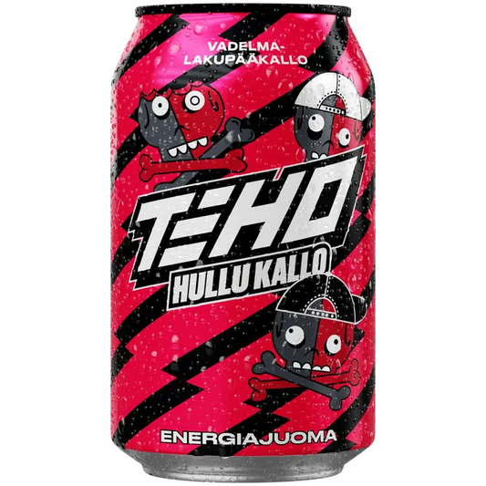 TEHO Hullu Kallo energiajuoma 0,33 l tlk｜Teho Hullu Kallo 能量饮料 0.33 升 tlk