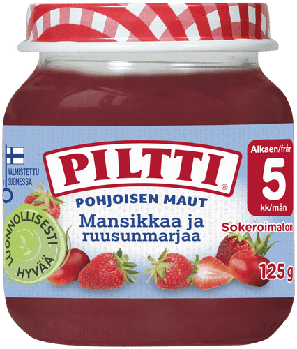 Piltti 北方风味 125g 草莓玫瑰果泥 5个月以上