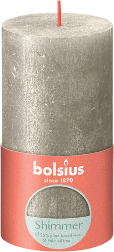 Bolsius 锈红PK 130/68 微光香槟｜Bolsius RUSTIIKKI PK 130/68 Shimmer Champagne