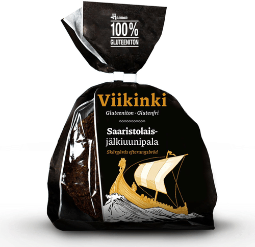 Hannun Gluteeniton Viikinki  Gluteeniton saaristolaisjälkiuunipala 160 g｜Pirjon Pakari 汉努 无麸质维京后烤面包片 160 g