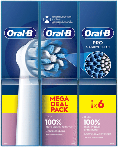 Oral-B PRO Sensitive Clean 2+2+2支装替换刷头