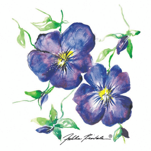 DESIGNS FOR DUNI Tissue-lautasliina 24 x 24 cm Jukka Rintala Viola 3-krs, 20 kpl