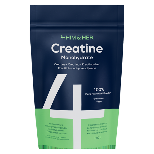 4 HIM & 4 HER 肌酸—一水肌酸粉 500 g｜4 HIM & 4 HER Creatine - Kreatiinimonohydraattijauhe 500 g