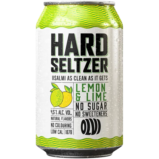 OLVI Hard Seltzer Lemon & Lime 4,5% 0,33 l tlk｜OLVI Hard Seltzer 柠檬和青柠 4.5% 0.33 升 tlk