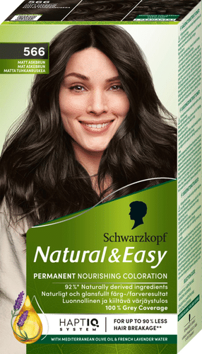 Schwarzkopf Natural & Easy 566 哑光灰棕色染发剂
