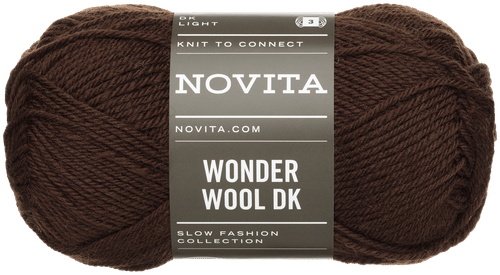 Novita Wonder Wool DK 毛线 50克 深巧克力色 6341