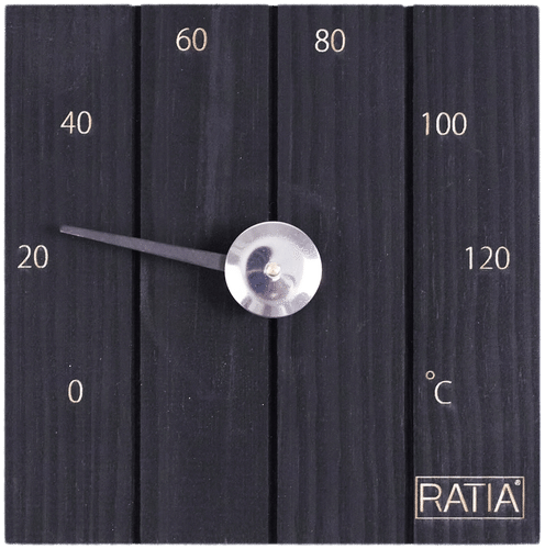 Ratia 桑拿温度计 码头 黑色