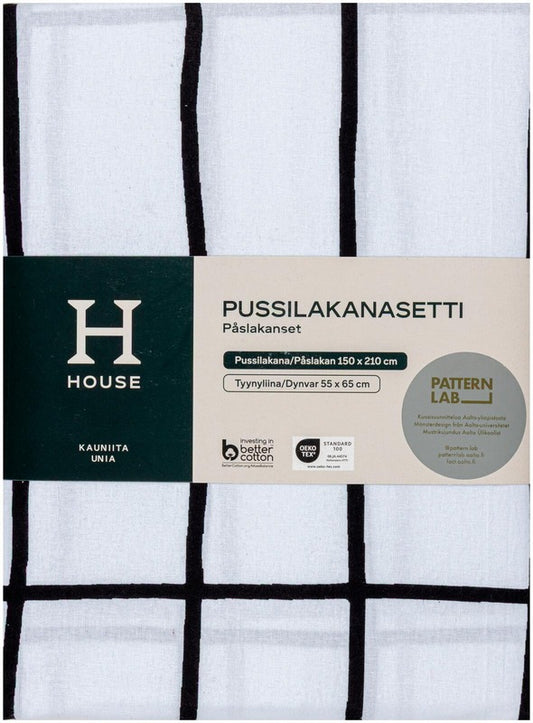House 被套套装 Elonkorjuu 150 x 210 + 55 x 65 厘米 白色 PatternLab