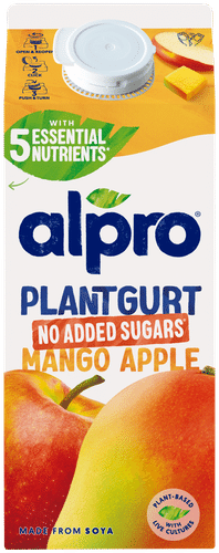 Alpro 植物酸奶 发酵大豆制品，芒果-苹果味，未添加糖 750g