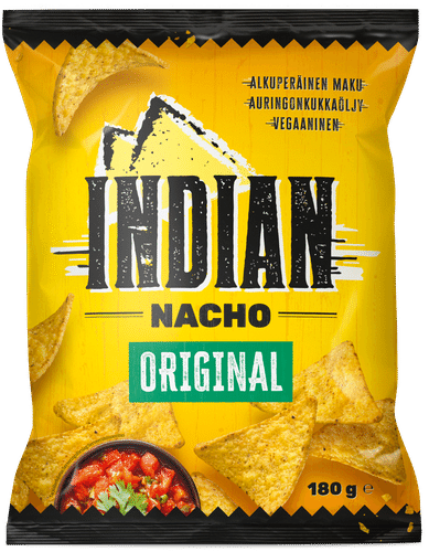 Indian 原味玉米片 180g｜Indian Original nacho maissilastu 180g