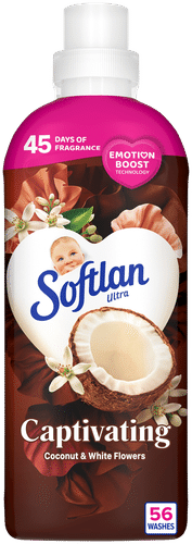 Softlan Emotions 迷人椰子与白花柔顺剂 850ml