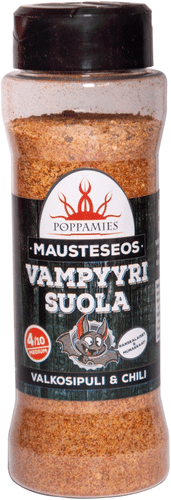 Poppamies 大蒜辣椒调味盐 165g｜Poppamies Mausteseos Vampyyrisuola valkosipuli & chili maustesuola 165g