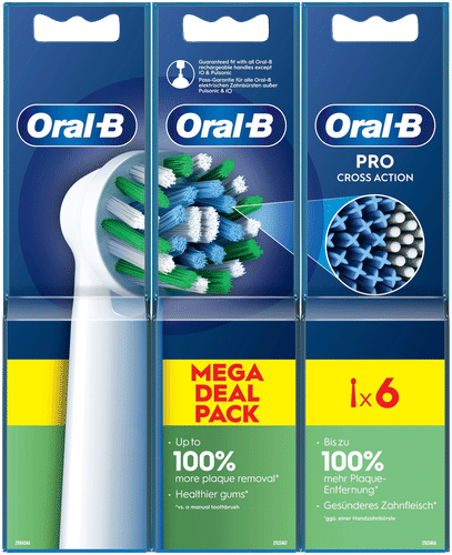 Oral-B PRO Cross Action 2+2+2支替换刷头
