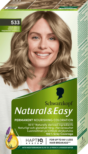 Schwarzkopf Natural & Easy 533 北欧灰金色染发剂