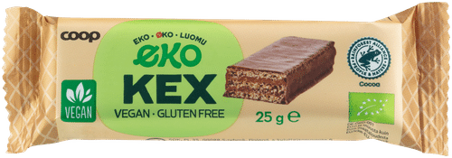 Coop 生态素食饼干棒 25 g｜Coop Eko vegaaninen keksipatukka 25 g
