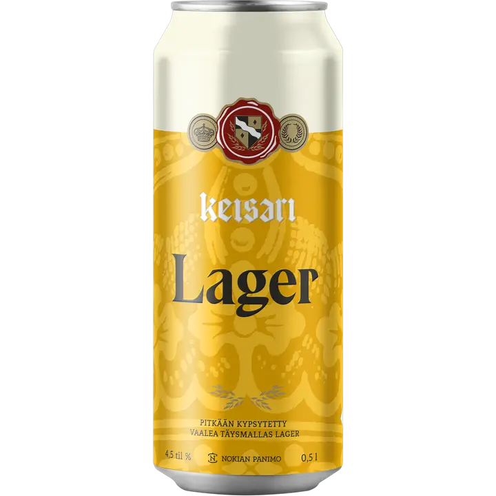 Keisari Lager olut 4,5 til-% 0,5l｜Keisari 贮藏饮料 4.5 vol% 0,5l