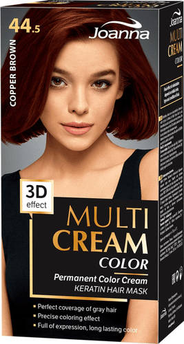 Joanna Multi Cream 染发剂44.5 铜棕持久型｜Joanna Multi Cream hiusväri 44,5 Coper brown permanent
