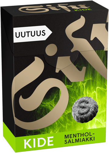 Sisu 晶体薄荷甘草含片 80g｜Sisu Kide menthol-salmiakki pastilli 80g