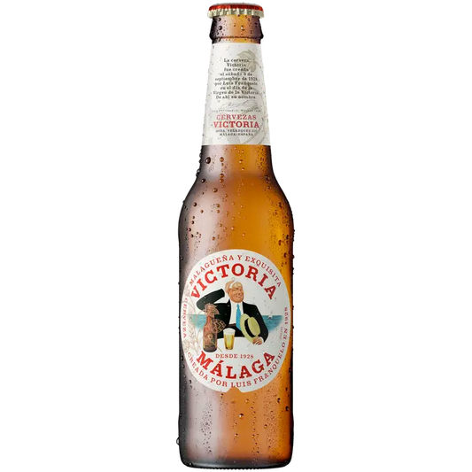 Cervezas Victoria Málaga 4.8% 0,33l olutpullo｜Cervezas Victoria 马拉加 4.8% 0.33l 饮料瓶