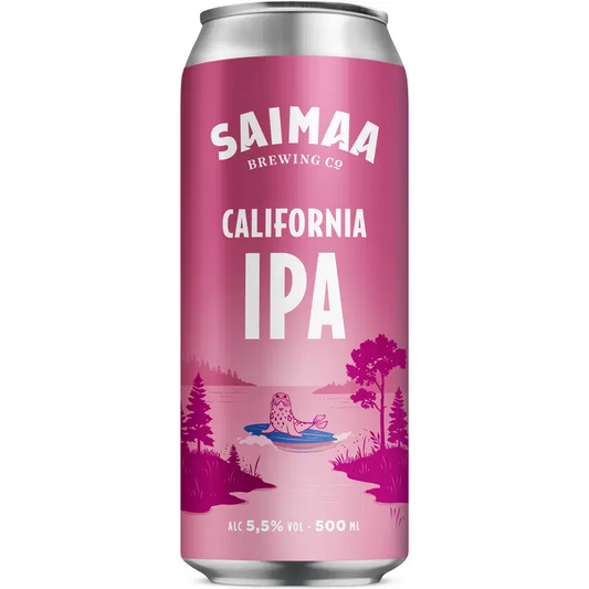 Saimaa California IPA 5,5% olut 0,5l tölkki｜Saimaa 加州 IPA 5.5% 饮品 0.5l 罐装