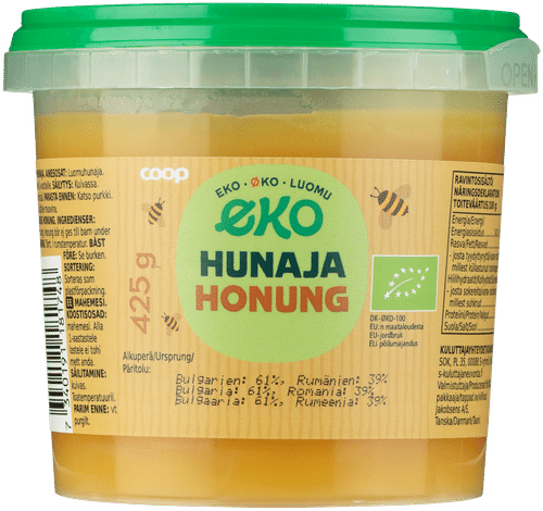 Coop Eko hunaja luomu 425 g｜Coop 有机蜂蜜 425 g