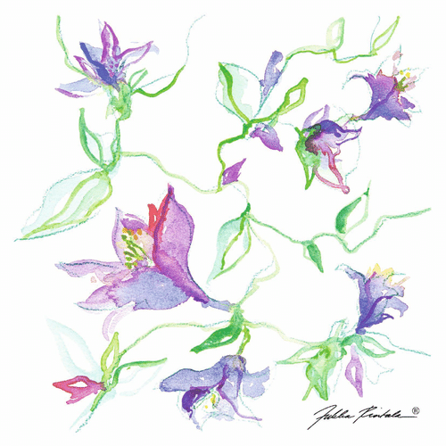 DESIGNS FOR DUNI Tissue-lautasliina 33 x 33 cm Jukka Rintala Garden 3-krs, 20 kpl