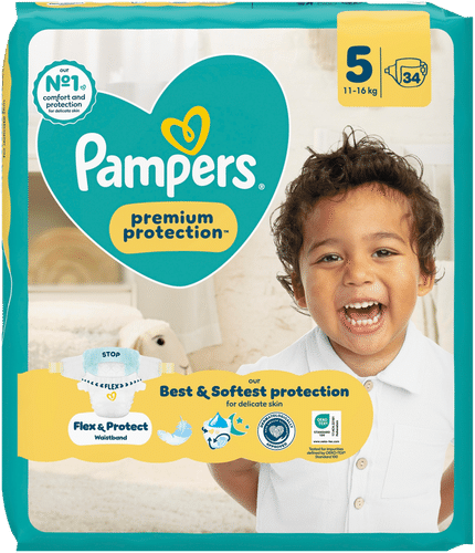 Pampers 高级防护S5号纸尿裤11-16kg 34片