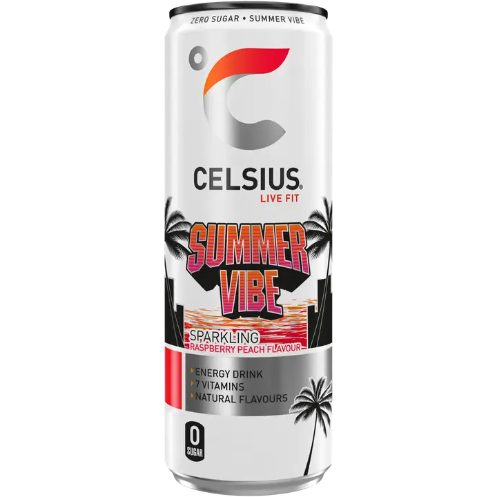 CELSIUS Summer Vibe Energiajuoma 355ml｜Celsius 夏日活力能量饮料 355ml